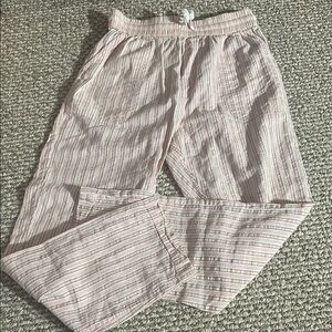 Stripe Pull On Pants in Lilac and Metallic Stripe